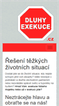 Mobile Screenshot of dluhyexekuce.cz